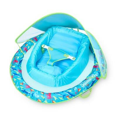 [Like New] Swimways Infant Baby Spring Float Blue Water Float 3 Months+