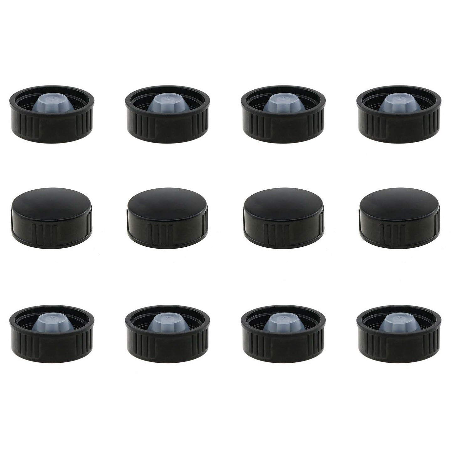 ZZHXSM 12PCS 28mm Bakelite Phenolic Resin Sealing Screw Caps Black