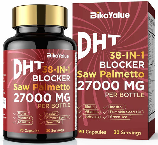 Bestby 1/27 BIKAYALUE Saw Palmetto Capsules for Men DHT Blocker 30 Servings