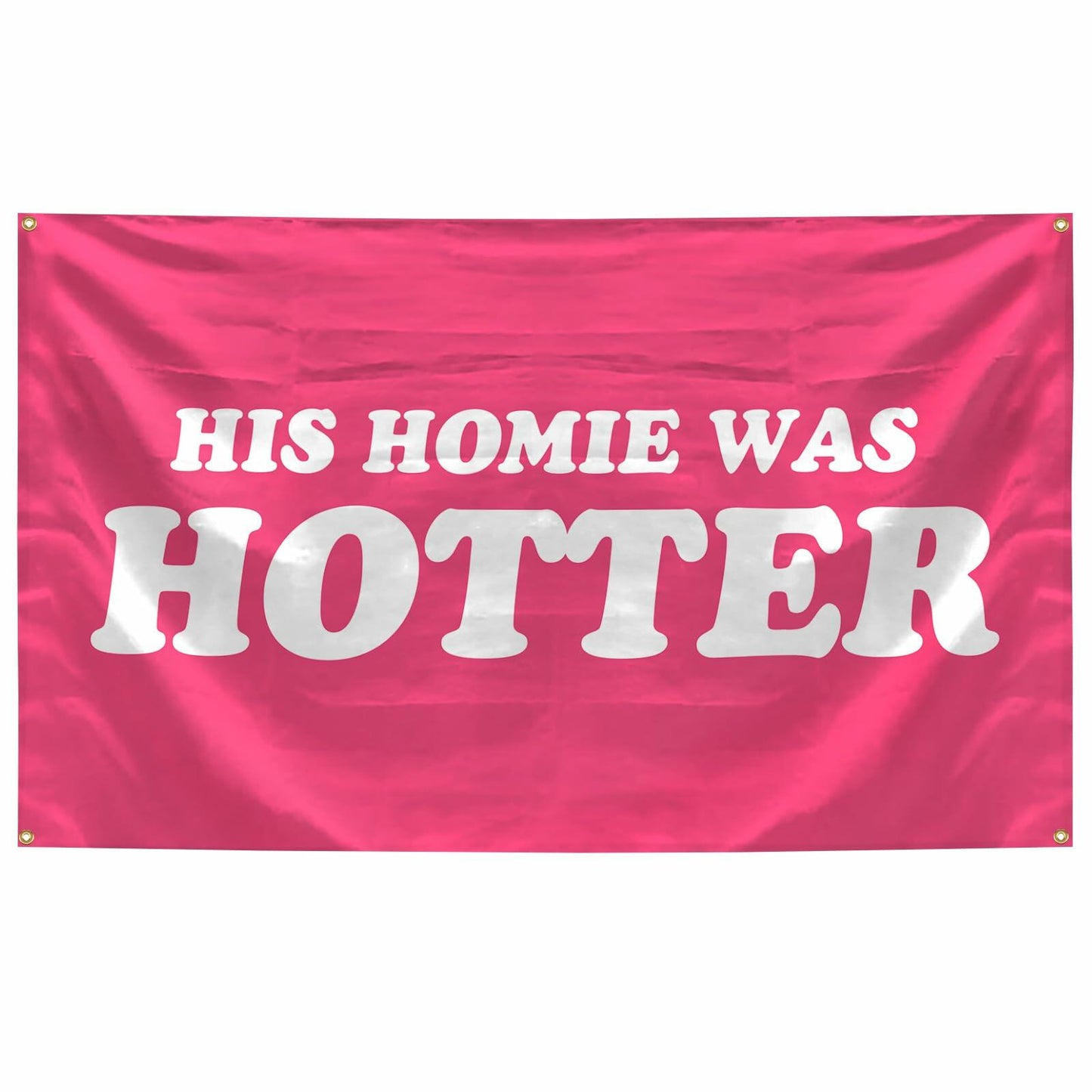 BanBE Fun His Homie Was Hotter Tapestry 3x5 ft Red Polyester Indoor Outdoor