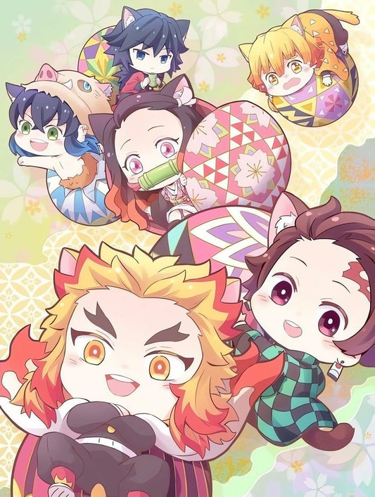 Gblkbhl 5D Diamond Art Painting Kit Full Drill Cartoon 12x16 Wall Decor