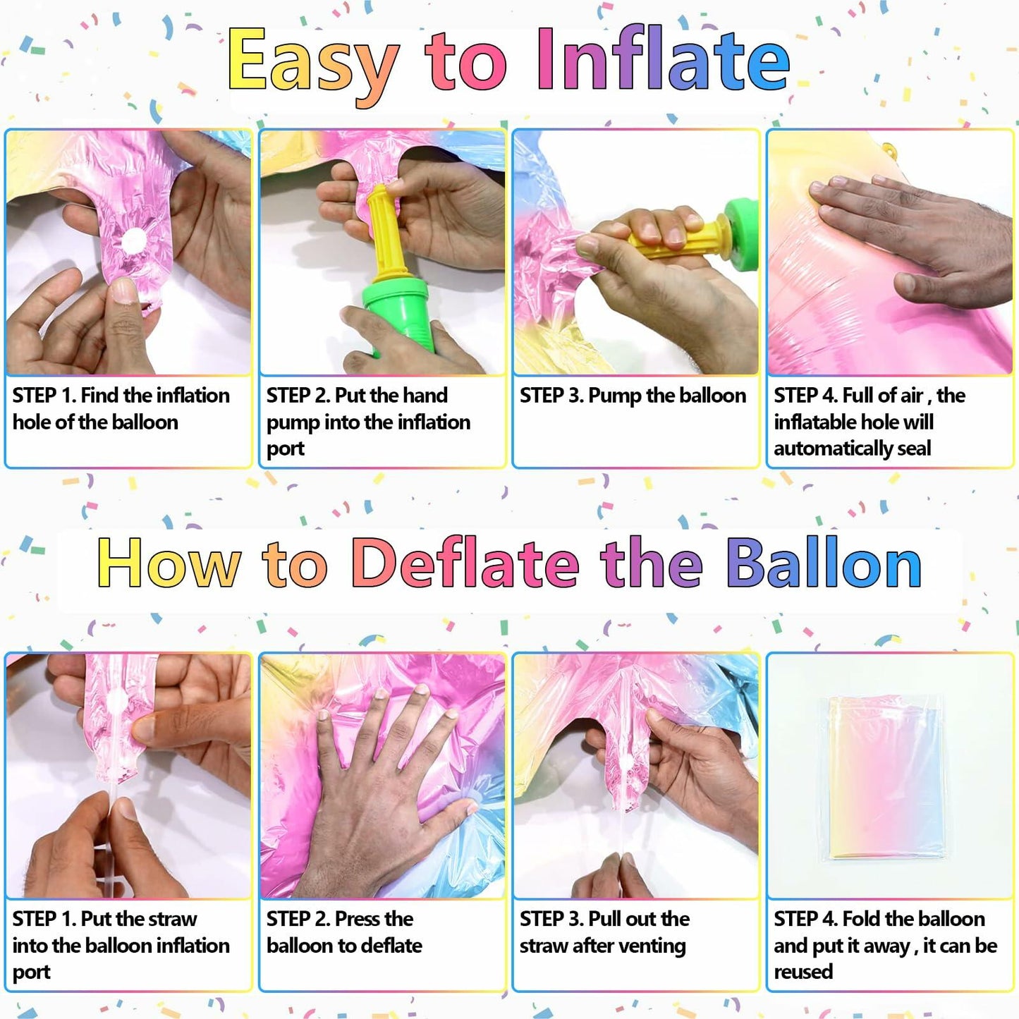 SINBEE Mermaid Foil Number Balloon 40in #9 Birthday Decoration Girls