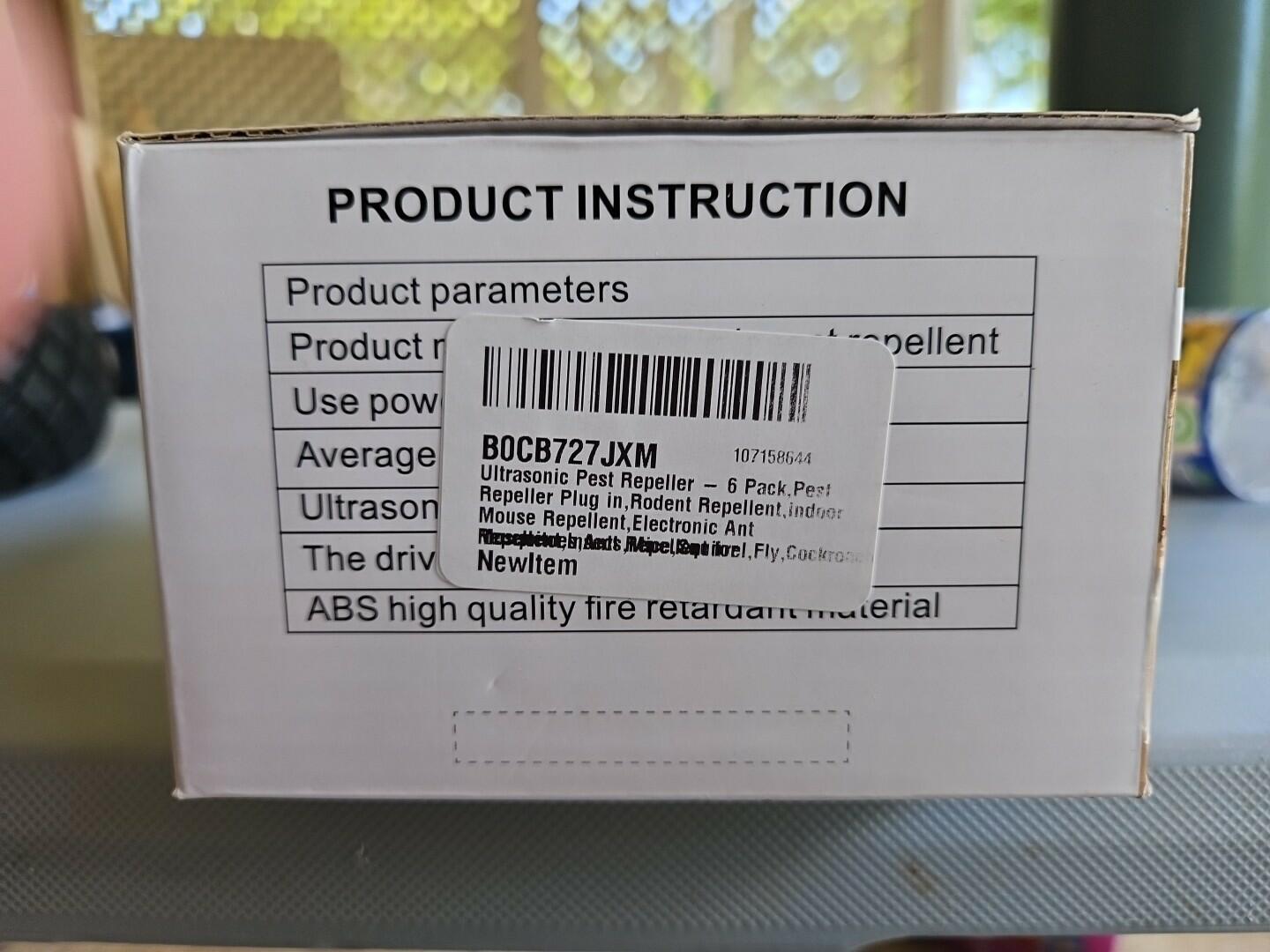 Unbranded Electronic Ultrasonic Rodent Pest Repeller 6 Pack White Indoor