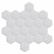 PATIKIL Acoustic Panels 12x10in 22 Pack Hexagon Felt Soundproof Gray
