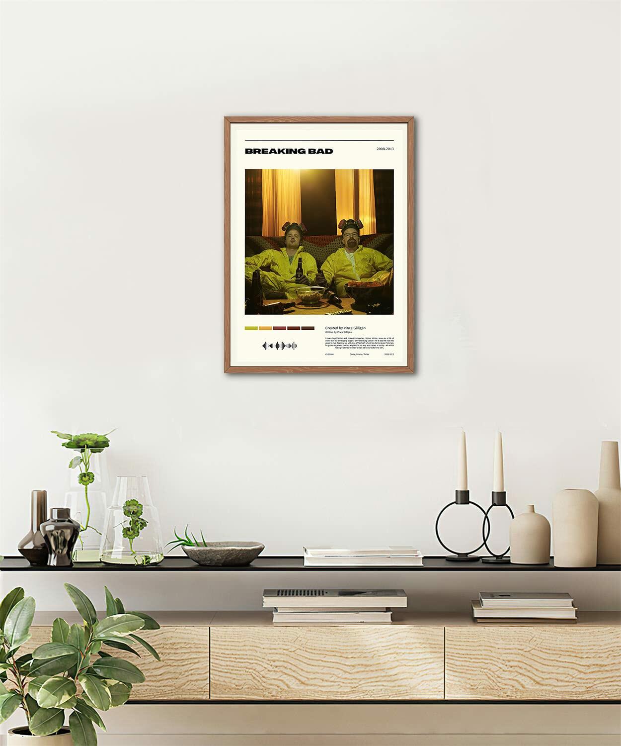 Meitux Breaking Bad Canvas Wall Art Poster 12x18in Unframed Movie Decor