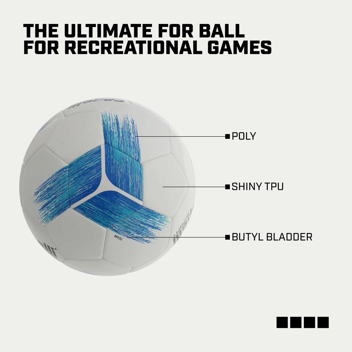 Capelli Sport Tribeca Strike Team Soccer Ball Size 3 Blue/Turquoise