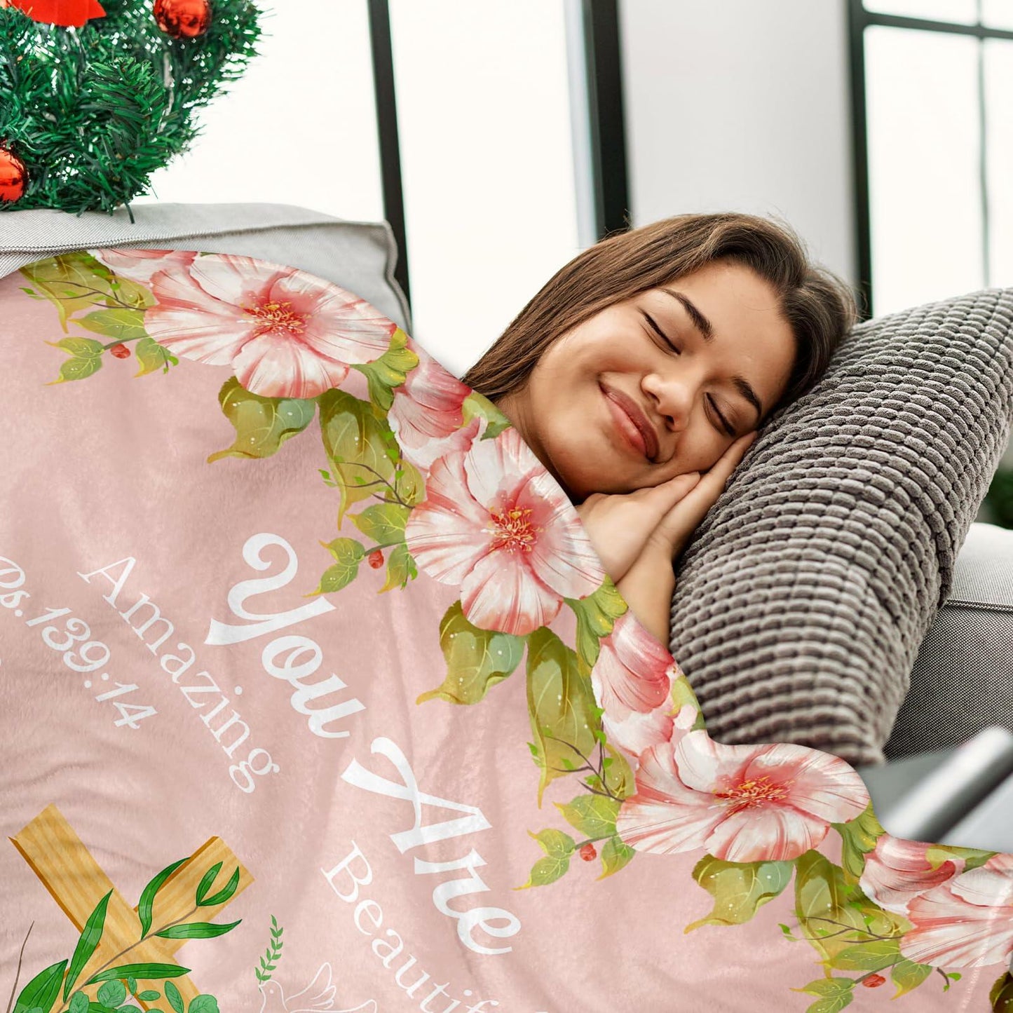 Christian Religious Blanket Baptism Confirmation First Communion 50x60