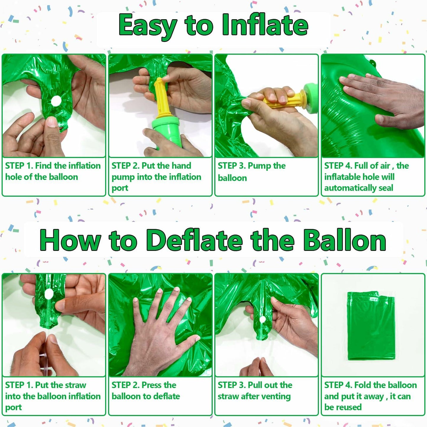 SINBEE 40 Inch Dark Green Number 2 Mylar Foil Balloon Party Decoration