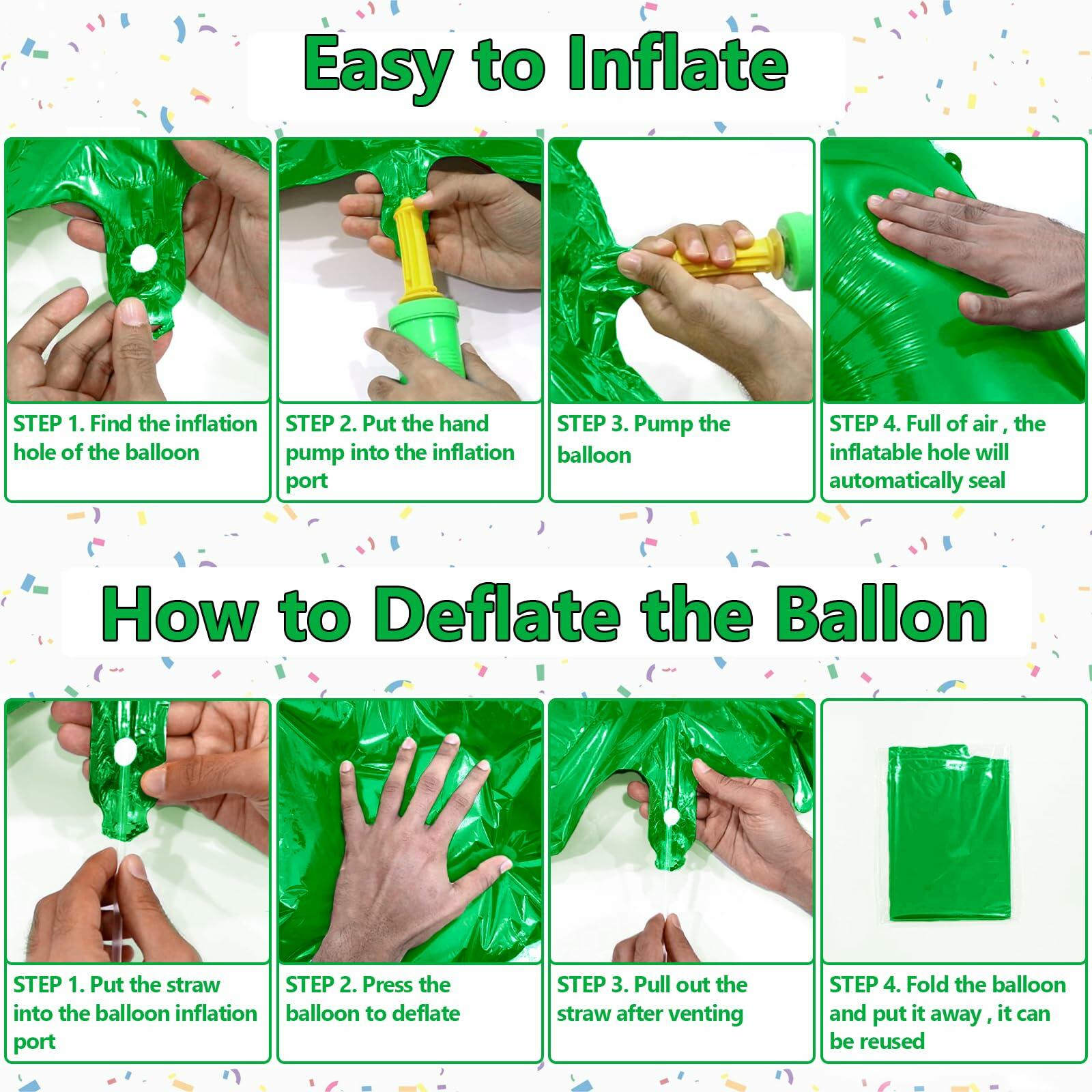 SINBEE 40 Inch Dark Green Number 2 Mylar Foil Balloon Party Decoration