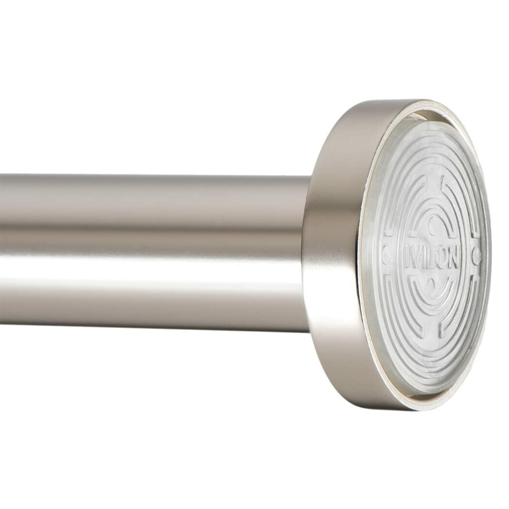 Ivilon Adjustable Shower Tension Curtain Rod 24-36in Satin Nickel Rustproof