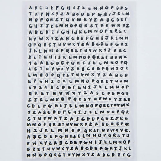 DDOUJOY Alphabet Clear Stamps Silicone for Card Making DIY Scrapbooking