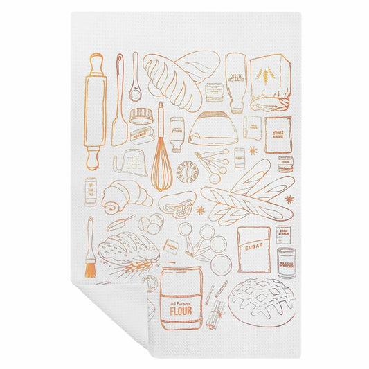 XUNLURY Baking Kitchen Towels Tea Towels Color-04 16x24 Inch