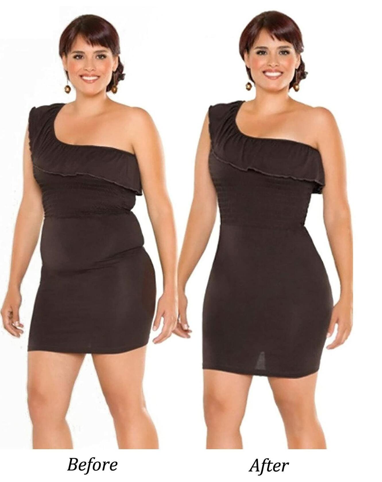 Hioffer Women Waist Cincher Girdle Tummy Slimmer Sexy Nude Lace Thong XL-XXL