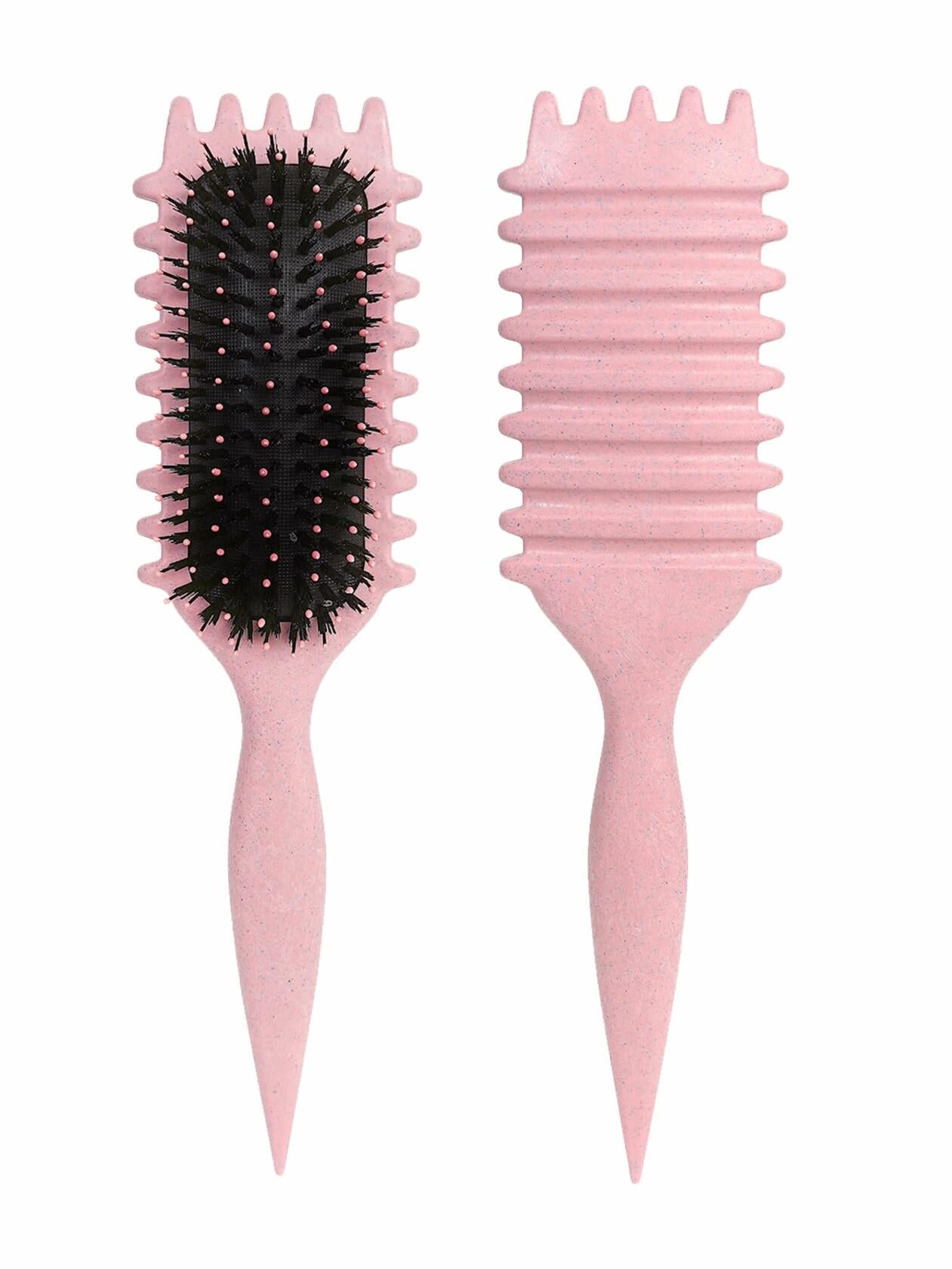 Sintario Pink Curl Defining Brush for Curly Hair Detangling Styling