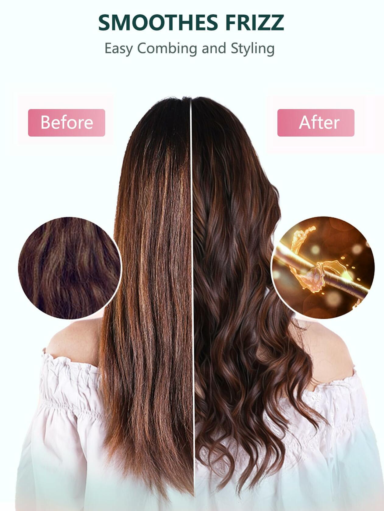 Sintario Pink Curl Defining Brush for Curly Hair Detangling Styling