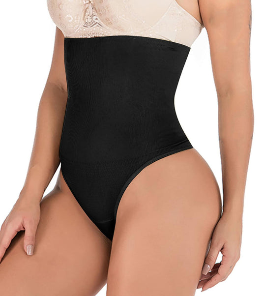 Hioffer Women Waist Cincher Girdle Tummy Slimmer Sexy Nude Lace Thong XL-XXL