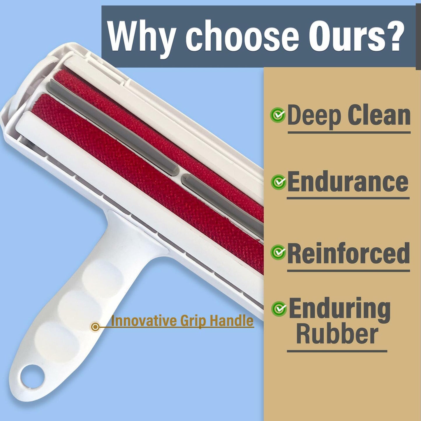 Pawline Pet Hair Remover Lint Roller Reusable for Couch Clothing Carpet