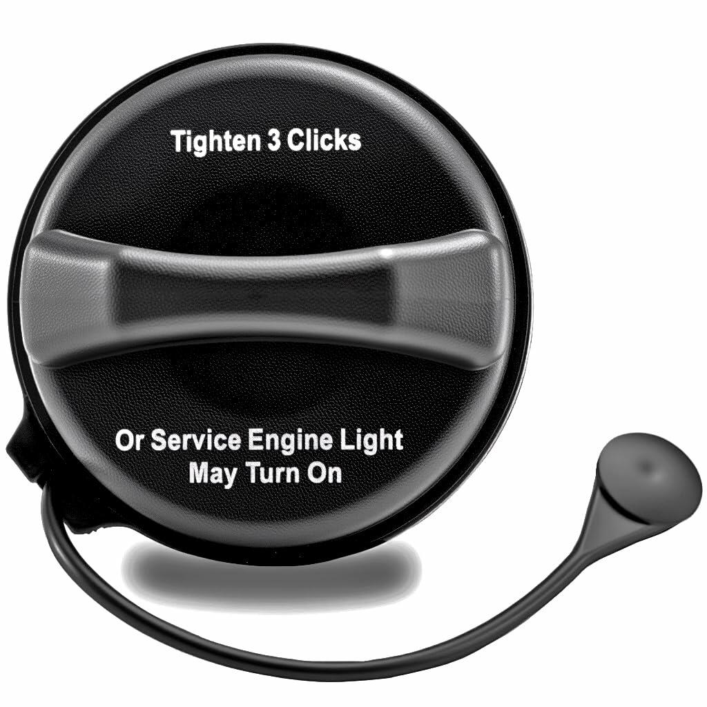 ROVIKE Gas Cap Fuel Cap for 2004-2011 Chevy GMC Buick Cadillac Pontiac Black