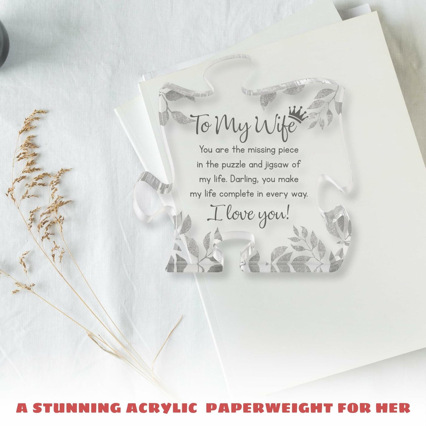 Gifts for Wife from Husband Decorative Sign Plaque Anniversary Birthday