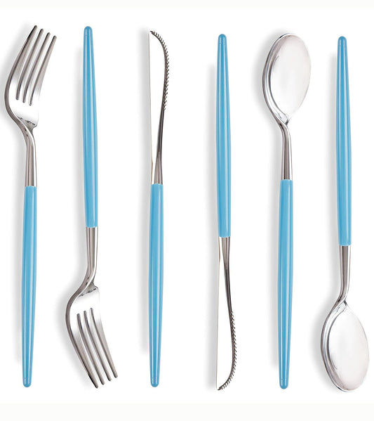 WELLIFE 120pcs Rose Gold Plastic Cutlery Set Forks Knives Spoons Party