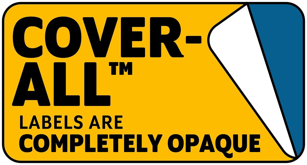 MACO Laser/Ink Jet White Cover-All Shipping Labels 3.33x4in 150 Pack