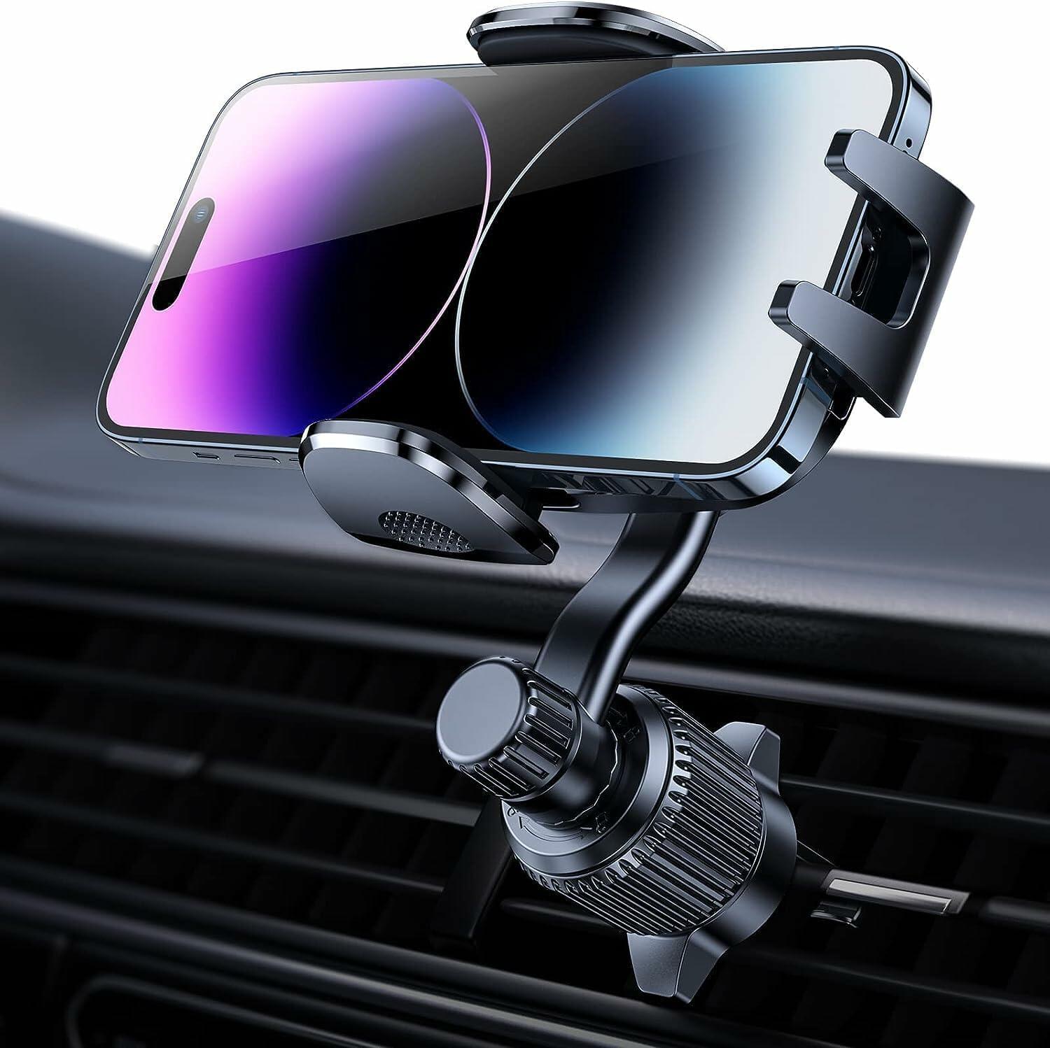 Rorhxia Car Vent Phone Mount Universal Clip Holder Black Metal