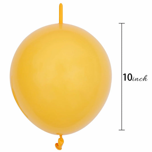 Mccalwell Lemon Yellow 10 Inch Latex Balloons 70pcs with 32ft Ribbon