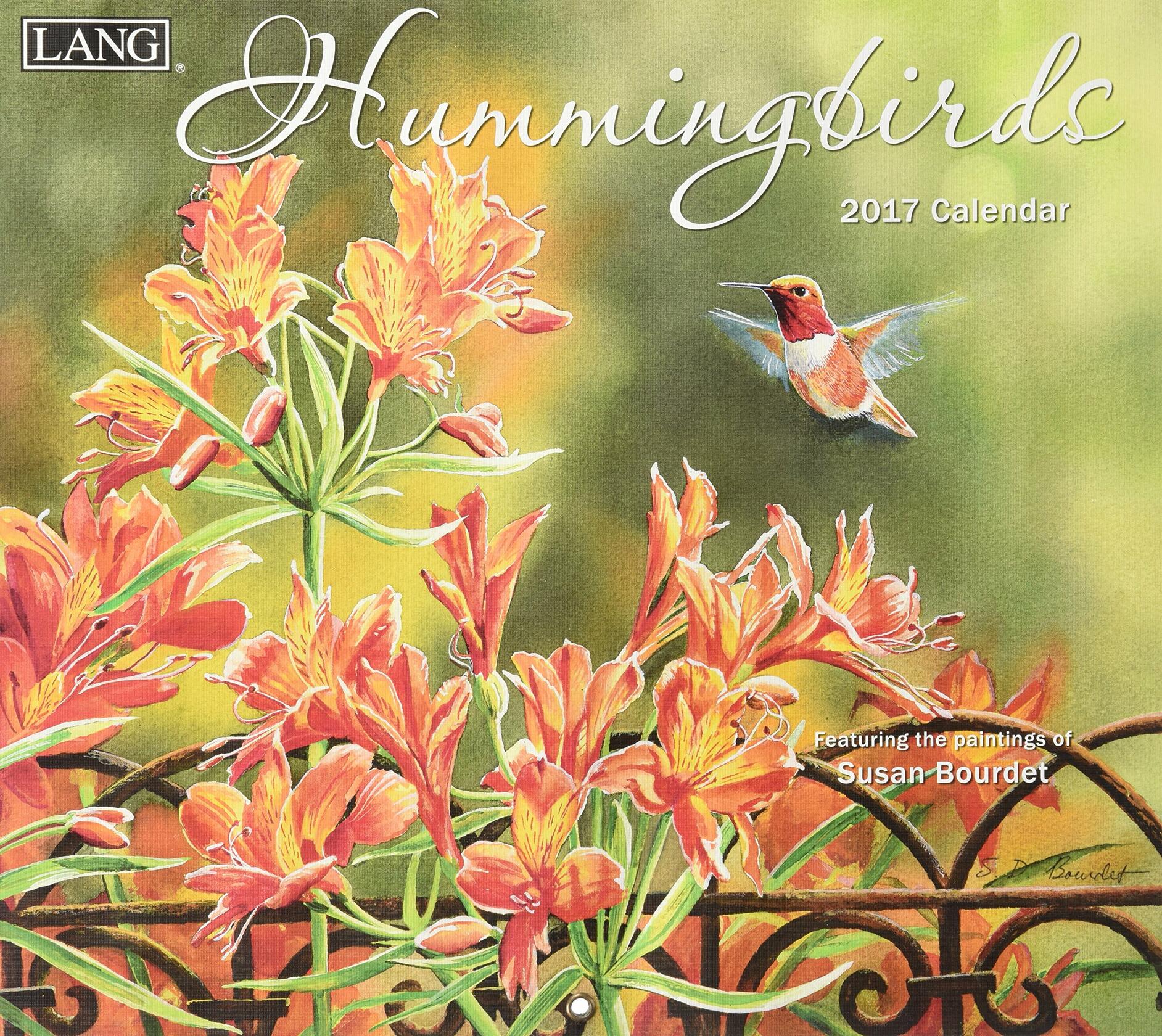 Hummingbirds 2017 Calendar Wall Calendar 12x12 Inches