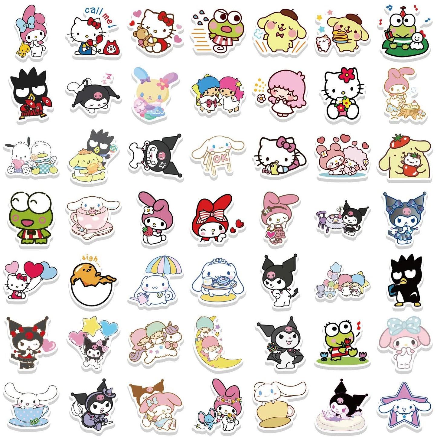 NIUKOY Cartoon Stickers Pack 100pcs Cute Vinyl Waterproof Decals CA710