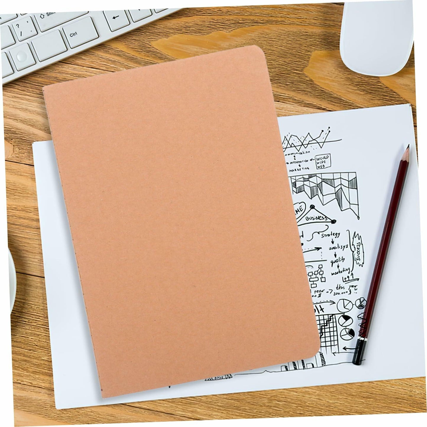 Tofficu 10pcs Lined Notepad Thick Paper Note Taking Planning Daily Use