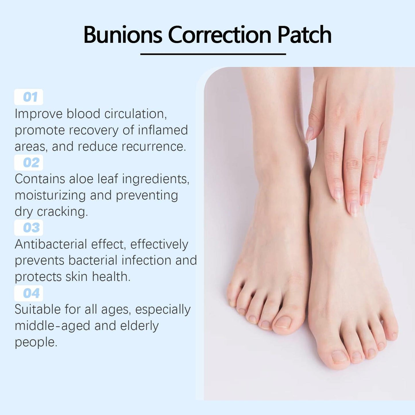 Befada Bunion Cushions Patch Waterproof Adhesive Pads for Men & Women 10 Tablets