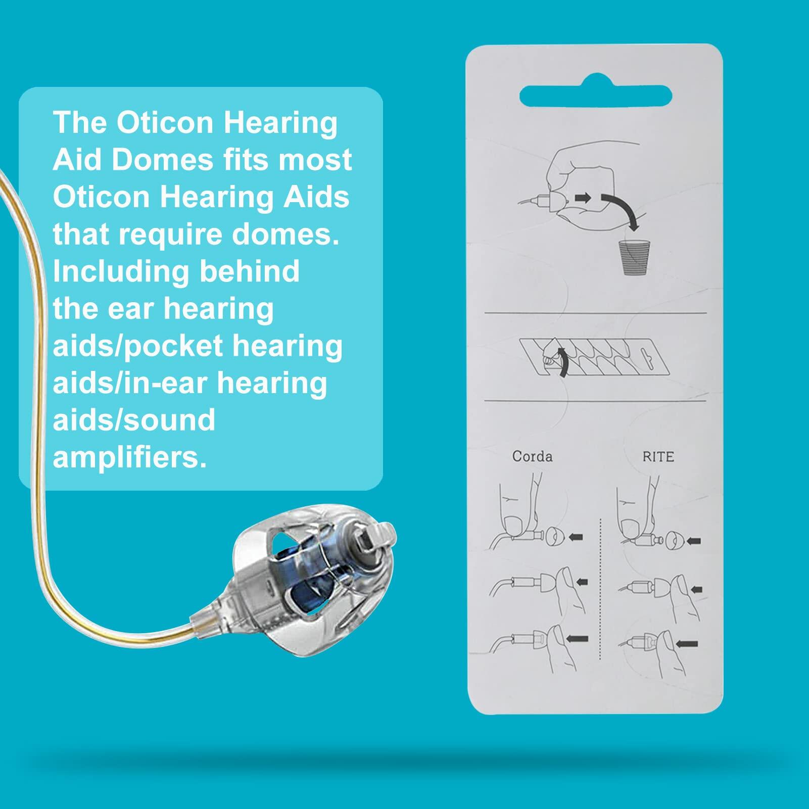 Pokjet Oticon MiniFit Double Vent Bass Hearing Aid Domes 8mm 2 Pack
