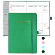 YOJO 2025 Undated A5 Weekly Planner with Goal & Habit Tracker Green