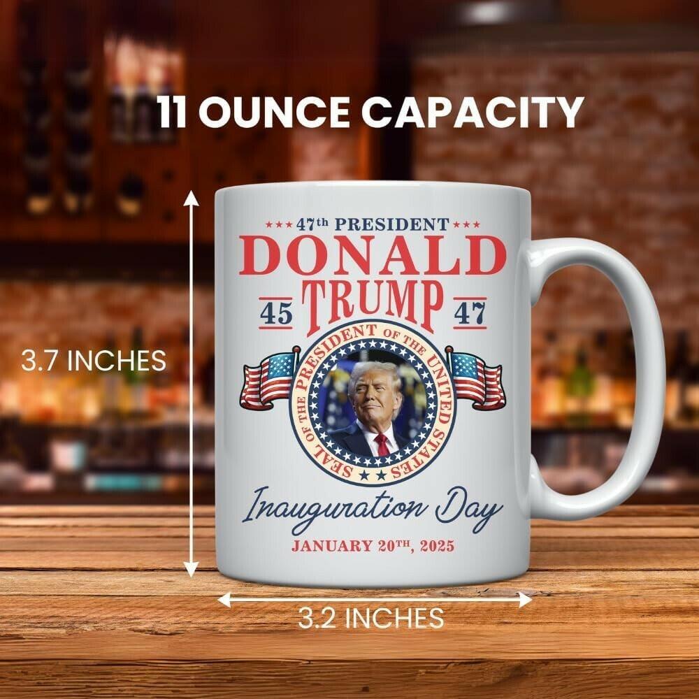 Trump Inauguration Day 11oz Ceramic Mug Patriotic MAGA Republican Gift