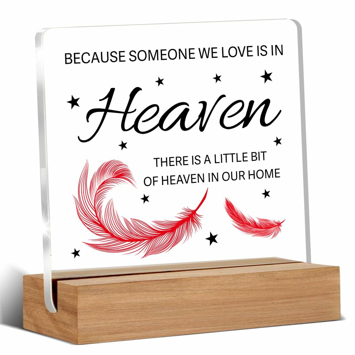 WEZADUK Memorial Acrylic Decorative Sign Multicolor Religious Contemporary