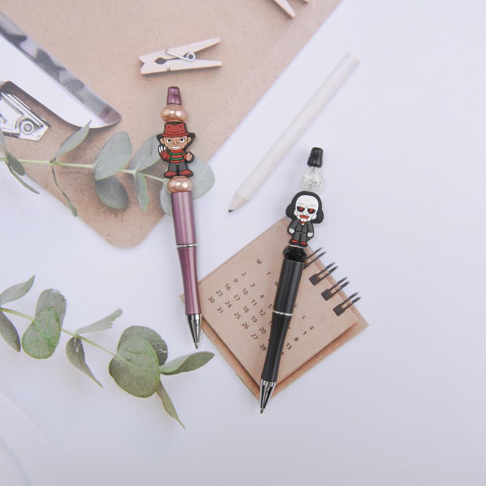 Acbeaded Halloween Silicone Skull Beads DIY Kit 6pcs Multicolor Acrylic