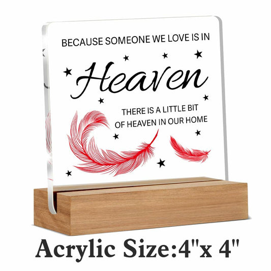 WEZADUK Memorial Acrylic Decorative Sign Multicolor Religious Contemporary