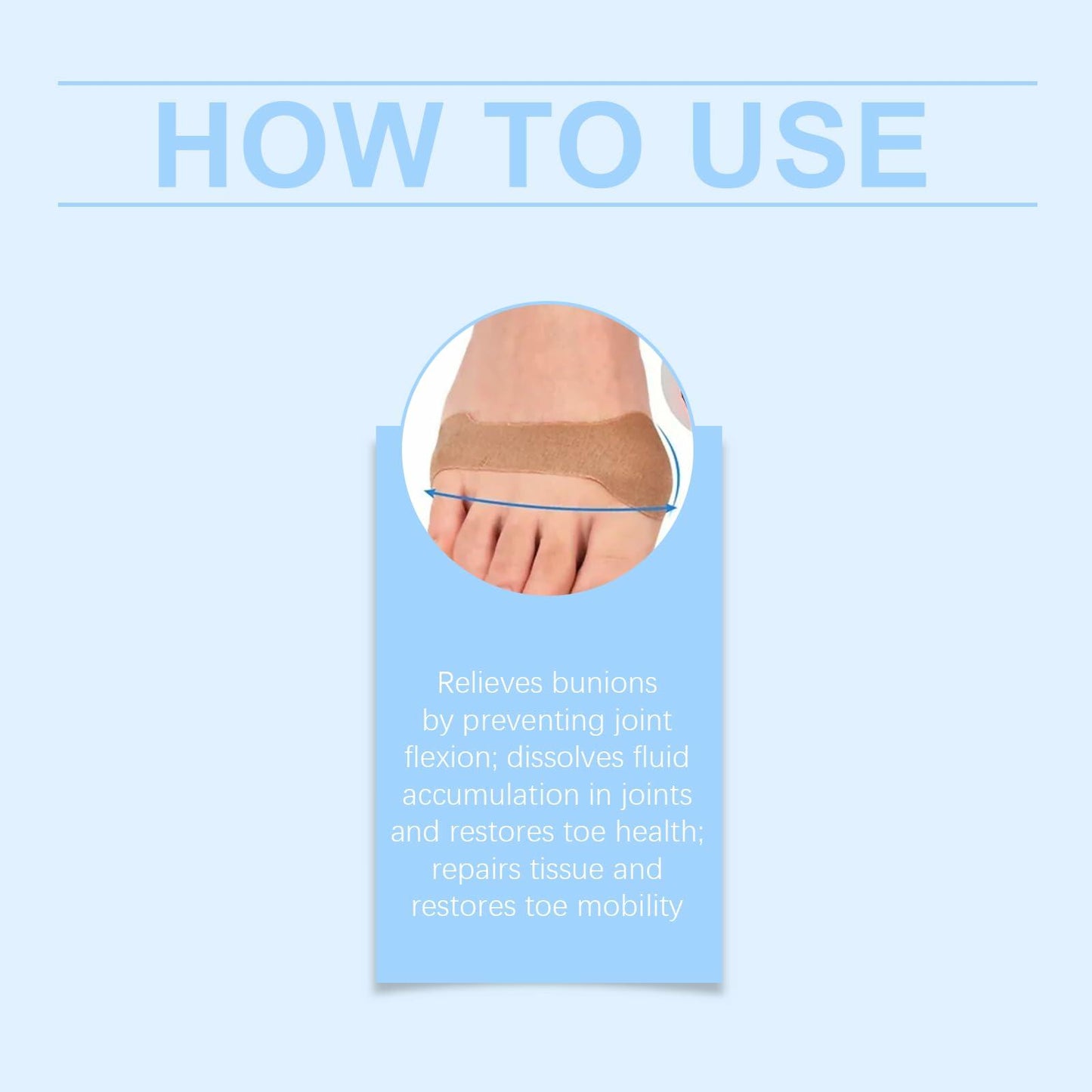 Befada Bunion Cushions Patch Waterproof Adhesive Pads for Men & Women 10 Tablets