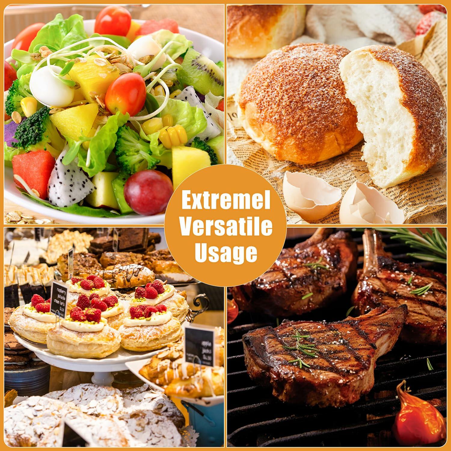 YIVCKOM Bamboo Toaster Tongs 8 Inch Natural Colour Wooden Kitchen Utensil