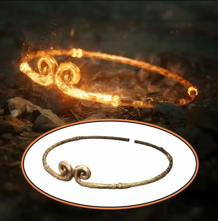 Generic Black Myth Collector's Edition 4pcs Set Headband Necklace Ring Badge