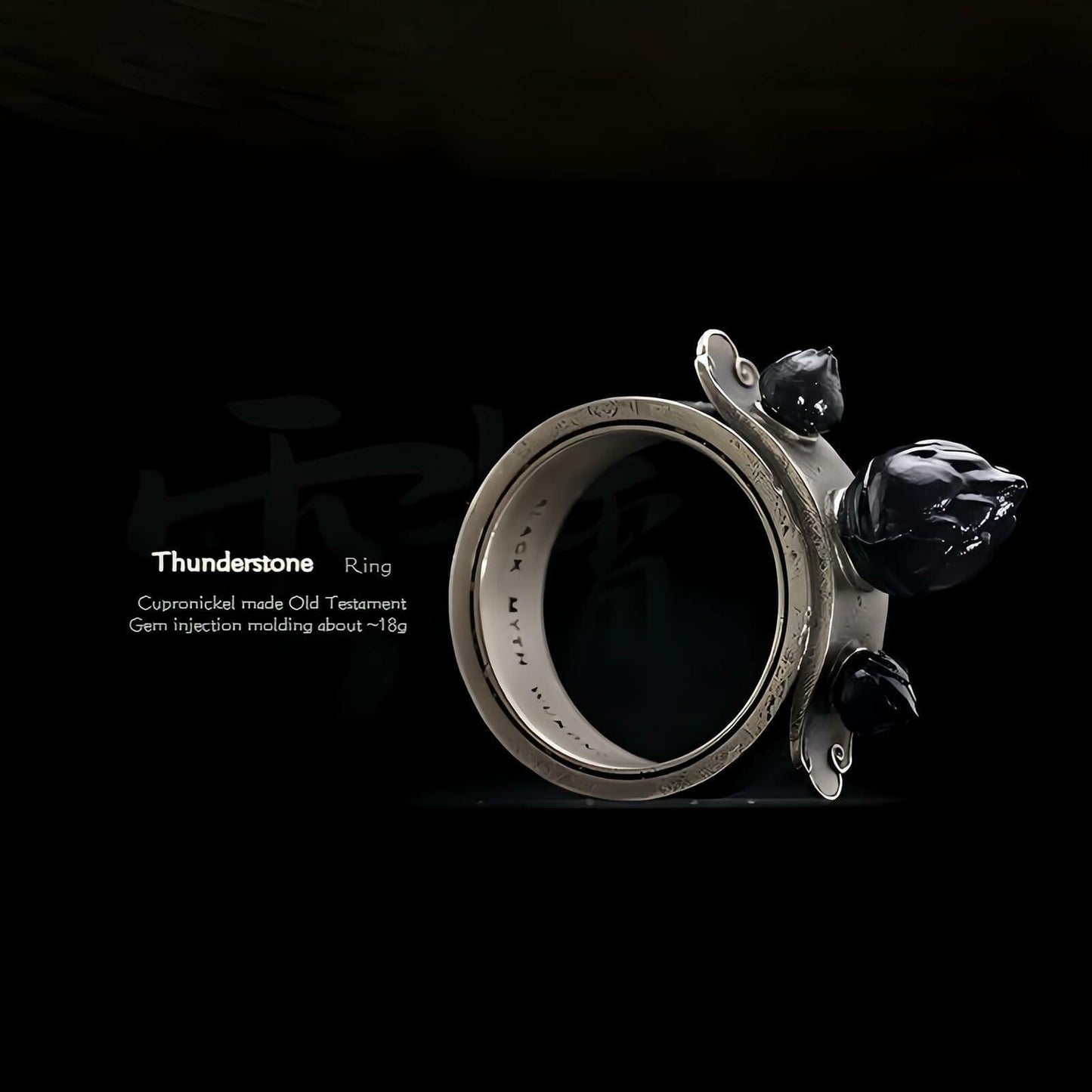 Generic Black Myth Collector's Edition 4pcs Set Headband Necklace Ring Badge