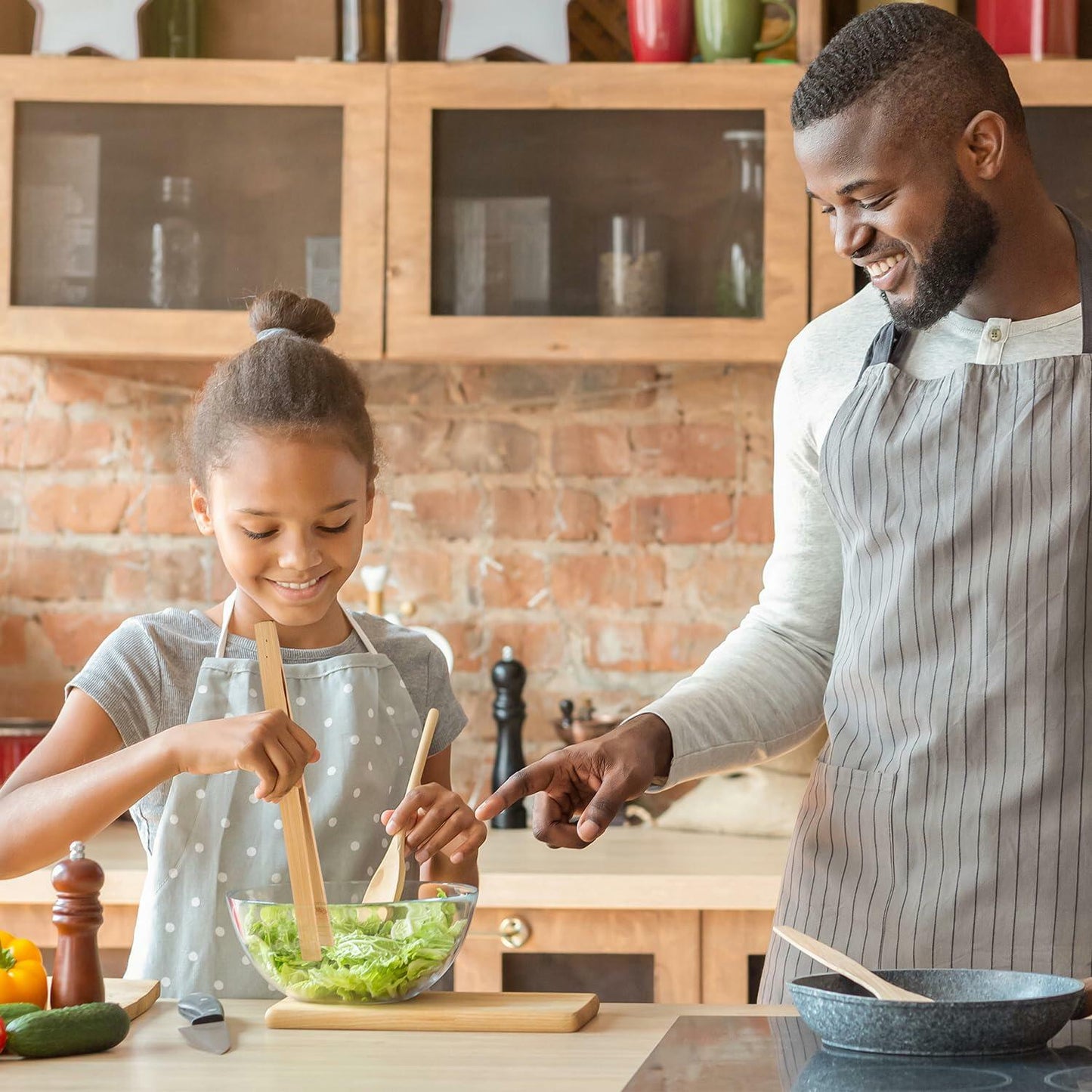 YIVCKOM Bamboo Toaster Tongs 8 Inch Natural Colour Wooden Kitchen Utensil