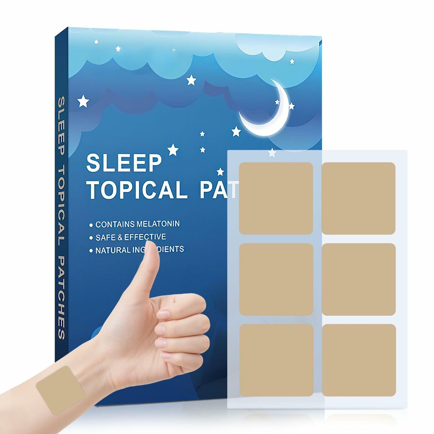 Bodybay Sleep Patches Natural Plant Extract Night Rest 60 PCS Color 1