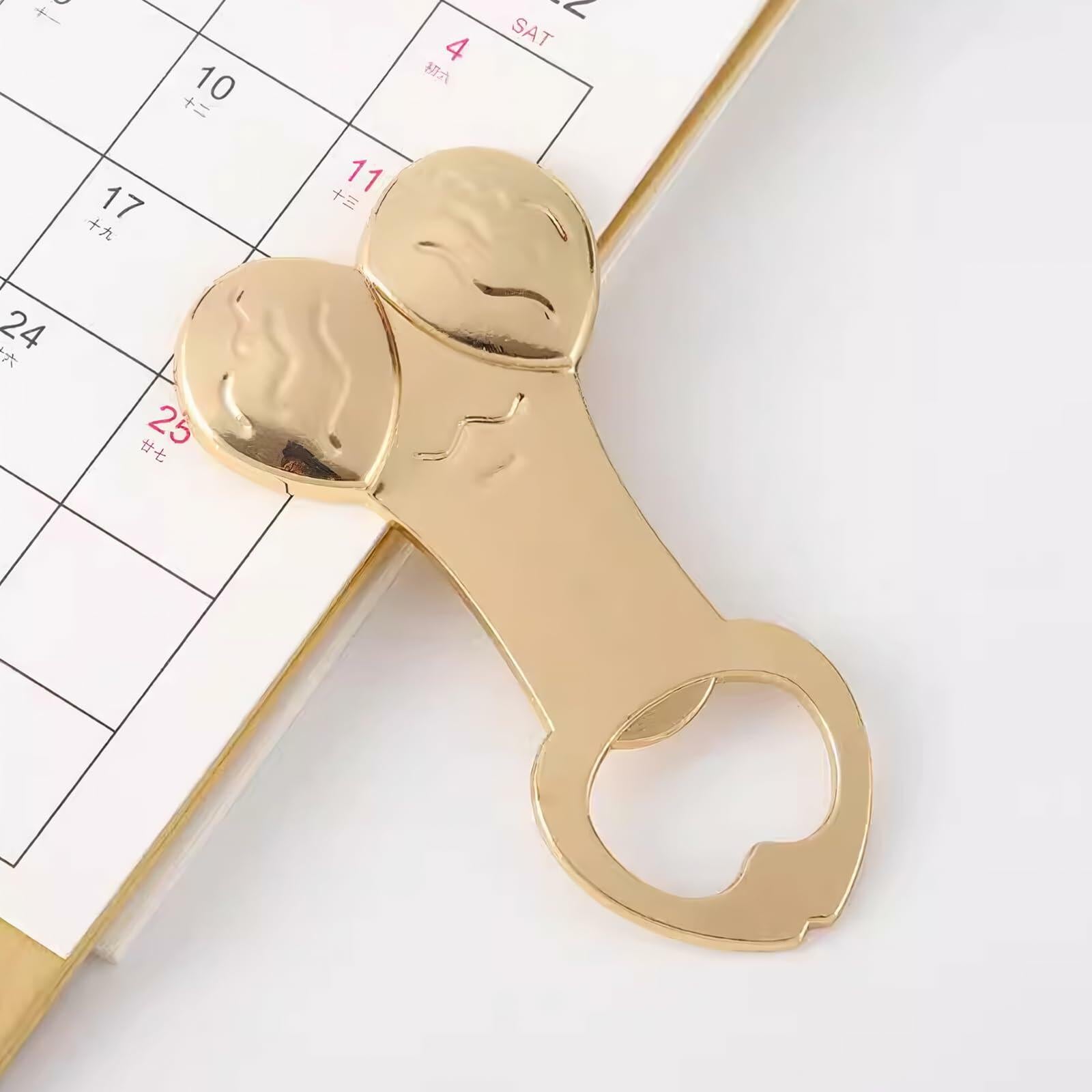 Tough Guy Heavy Duty Zinc Alloy Bottle Opener 3 Pack Gold