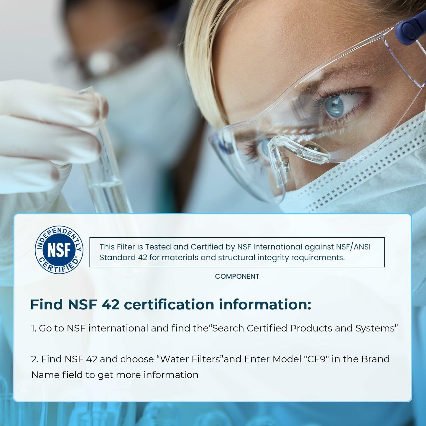 Crystala Filters XWF Replacement for GE Refrigerator Water Filter 3 Pack