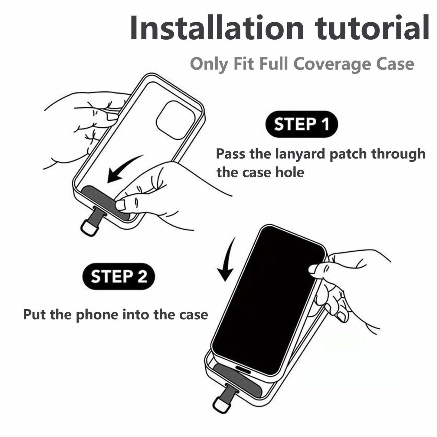 SeHwan 2-Piece Phone Lanyard Set Neck & Wrist Strap Pink Polyester Fashion