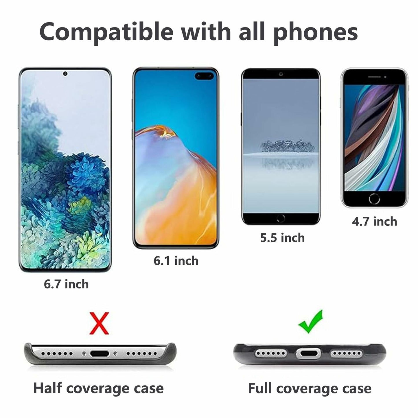 SeHwan 2-Piece Phone Lanyard Set Neck & Wrist Strap Pink Polyester Fashion