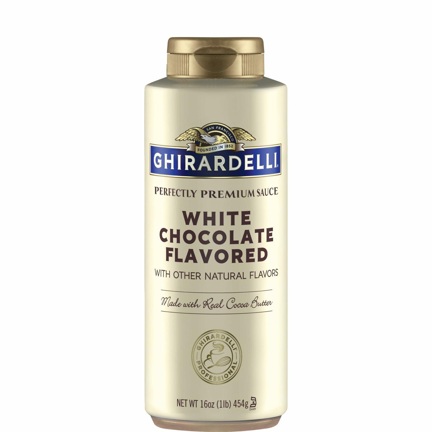 BestBy03/26 Ghirardelli White Chocolate Sauce 16oz Squeeze Bottle