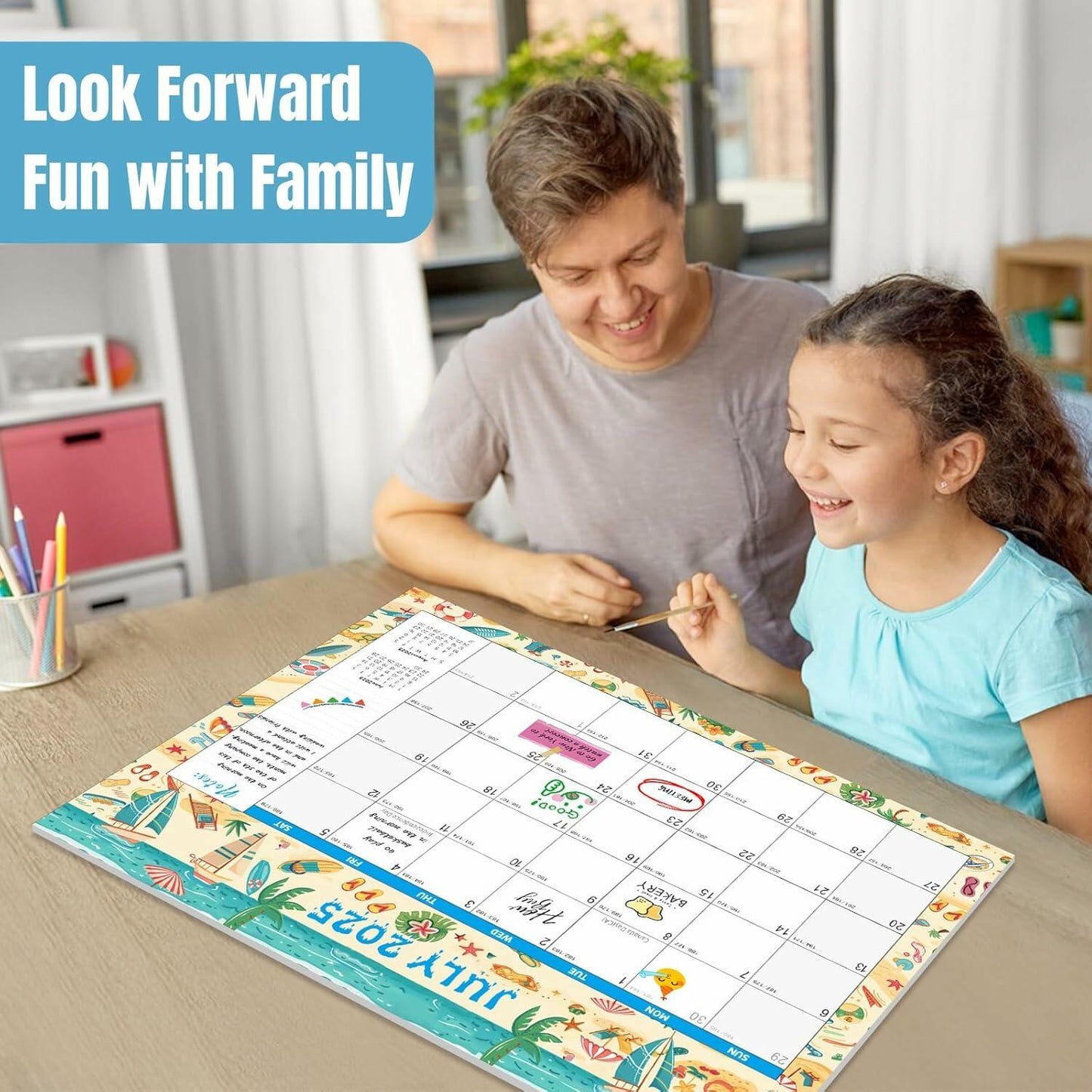 Gannyfer Large Desk Calendar 2025-2026 22x17 Planner with To-Do List Snow