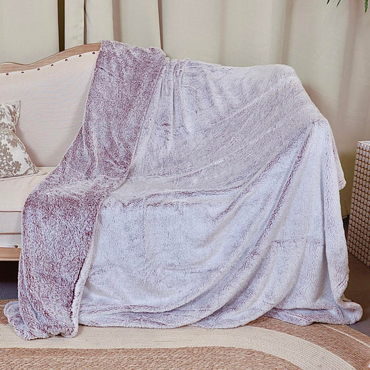 longmaya Plush Cozy Fleece Throw Blanket Brown 60x80 Soft Lightweight